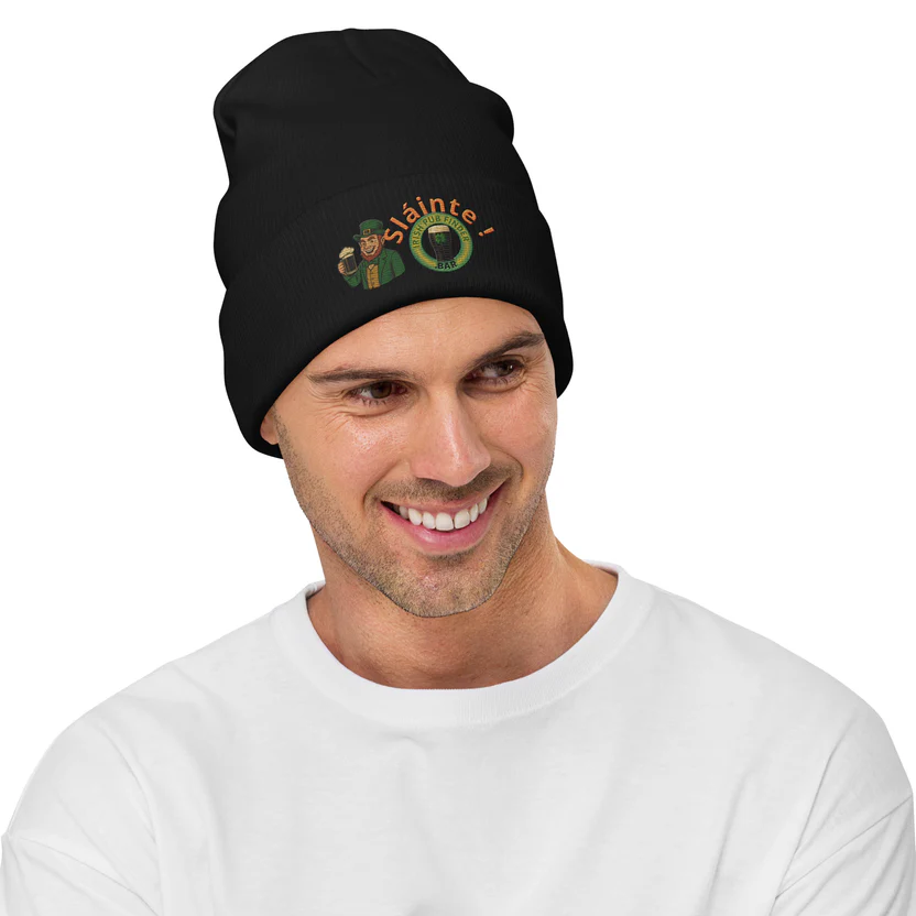 Sláinte! Irish Pub Finder Beanie Hat - Image 7